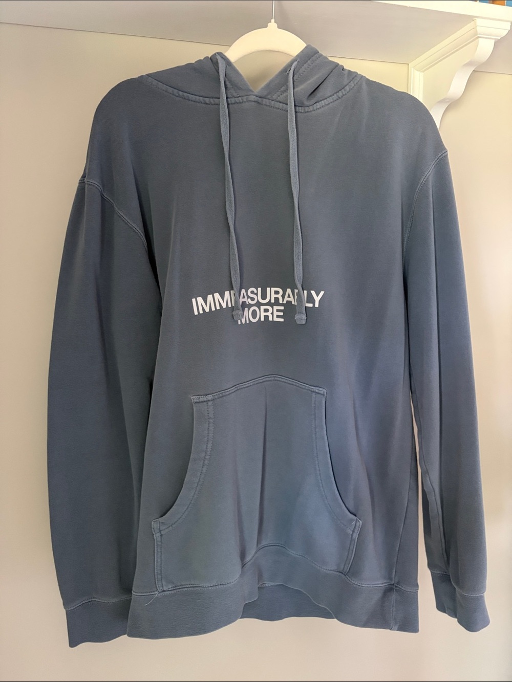Men's Elevation Blue Graphic Hoodie Sweatshirt - 'Immeasurably More'